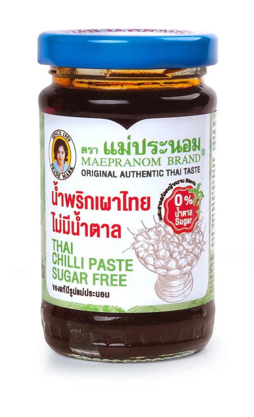 ผลิตภัณฑ์น้ำพริกเผาไทยไม่มีน้ำตาล