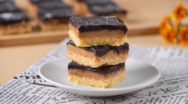 คุกกี้เอสซีซี (SCC Cookies S=Short Bread, C=Caramel, C=Chocolate Ganache)