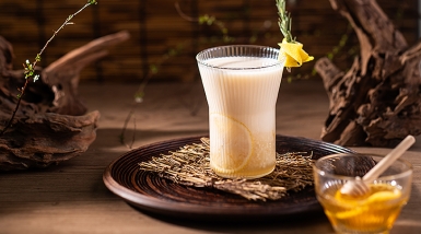 Honey Lemon Amazake อามาซาเกะรสน้ำผึ้งผสมเลมอน สูตรเครื่องดื่มสุขภาพจากข้าวหมักและโคจิ