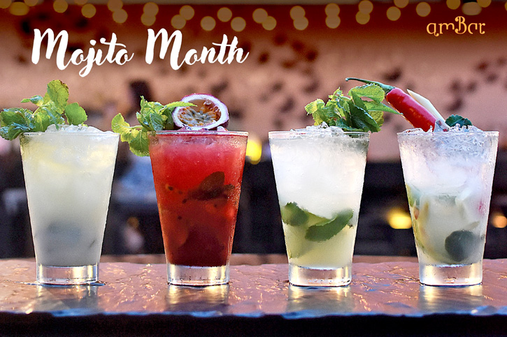 ชวนคุณมาลิ้มลองเครื่องดื่ม Mojito 4 รสชาติใหม่ล่าสุด ตลอดเดือนกรกฎาคมที่ ณ แอมบาร์