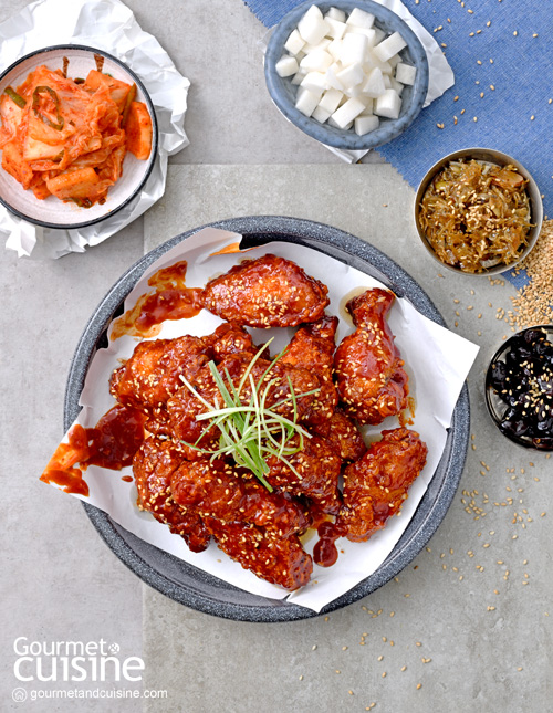 ไก่ทอดซอสเผ็ด