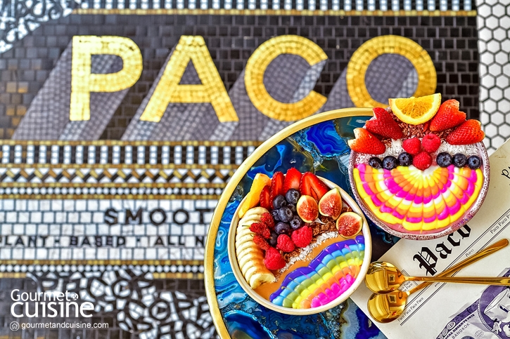 รสชาติของศิลปะสุดเฮลท์ตี มาชิมสมูทตีโบว์ลที่ Paco Bangkok