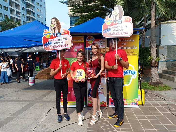 วอชิงตันแอปเปิลบุกตลาดกลุ่มคนทำงาน จัด Road show ประชาสัมพันธ์สายพันธุ์ต่างๆ ของวอชิงตันแอปเปิล