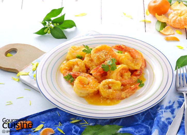 กุ้งทอดซอสส้ม