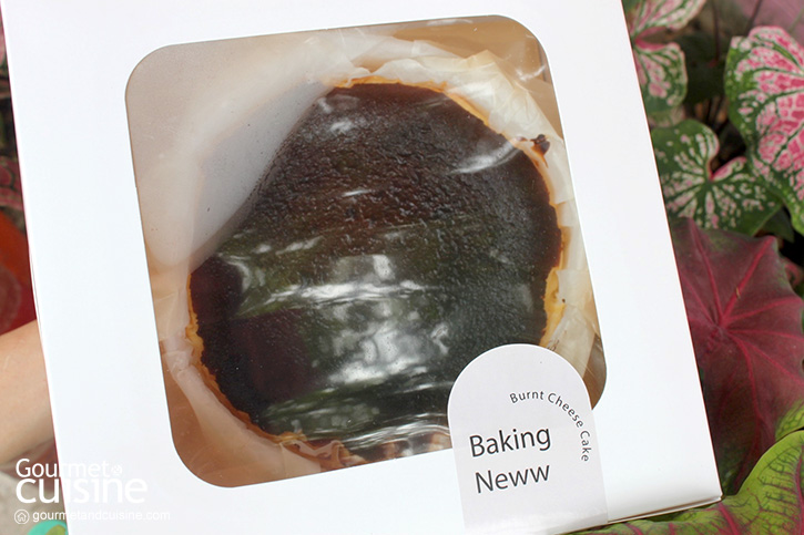 ชิมชีสเค้กหน้าไหม้รสละมุน @Baking neww