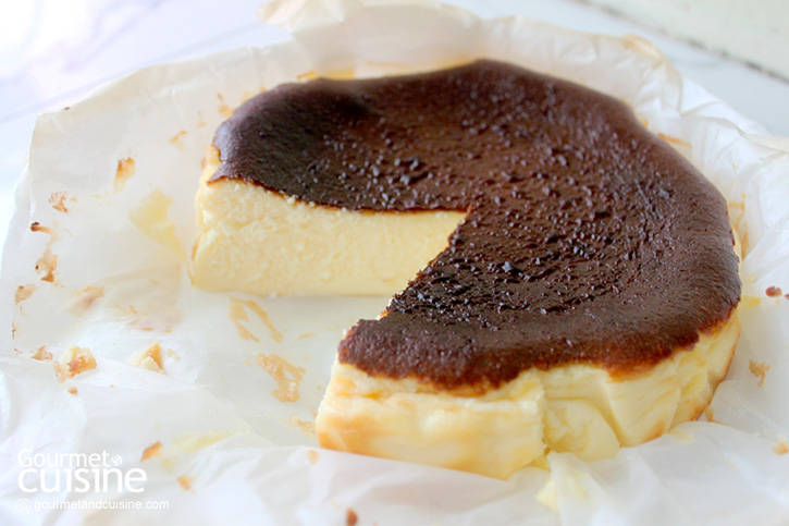 ชิมชีสเค้กหน้าไหม้รสละมุน @Baking neww