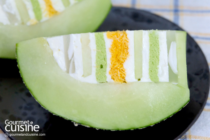 ปีใหม่นี้ต้องจัดแล้ว Melon Cake เค้กเมล่อนหวานฉ่ำเต็มลูกจาก Kyo Roll En