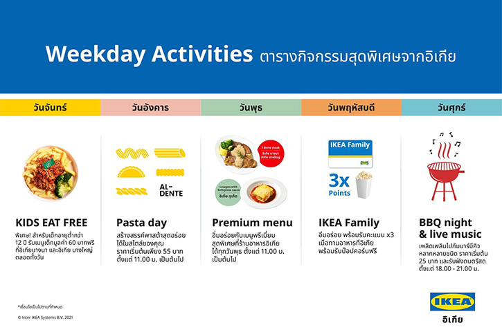 Weekday @IKEA เมนูใหม่จากอิเกียให้อร่อยได้ไม่ซ้ำตั้งแต่จันทร์-ศุกร์ 