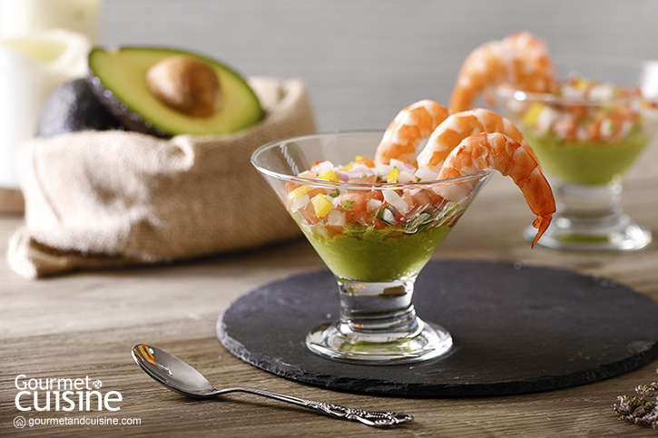 เมนูทำง่าย สูตรกุ้งค็อกเทลอะโวคาโด หวานมันอร่อย