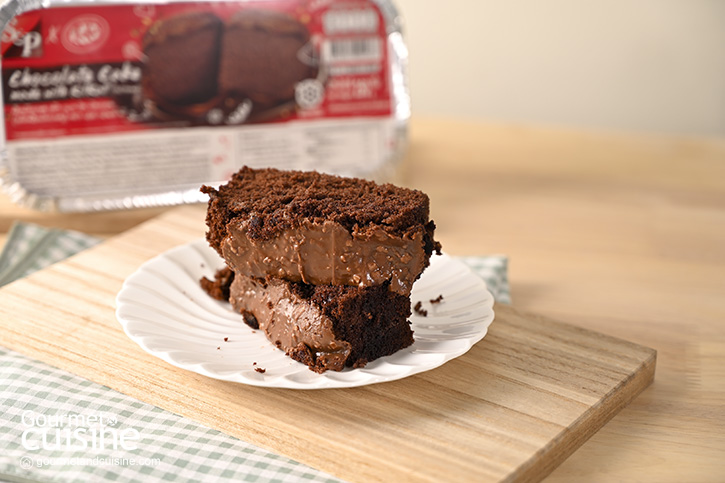 ชวนสาวกช็อกโกแลตมาลอง Chocolate Cake Made with KitKat จาก S&P x KitKat