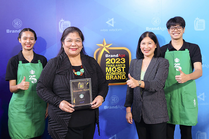 สตาร์บัคส์ คว้ารางวัล Thailand’s Most Admired Brand & Why We Buy  จัดโดยนิตยสารแบรนด์เอจ ต่อเนื่องเป็นปีที่ 9