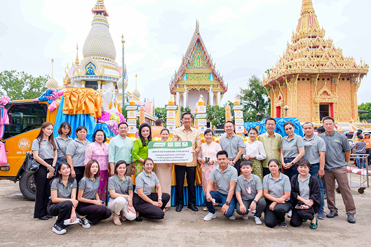 พี อาร์ จี คอร์ปอเรชั่น ถวายเทียนพรรษาและข้าวมาบุญครอง ให้กับ 4 วัด ในพื้นที่เทศบาลเมืองบางกะดี ปทุมธานี