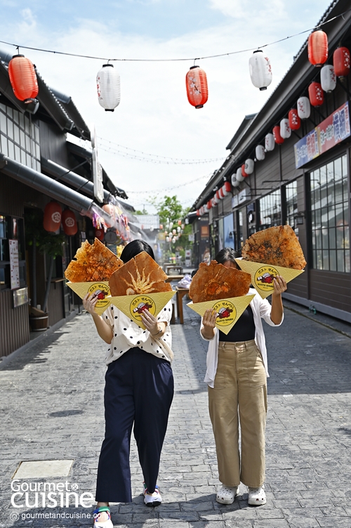 Gusto Senbei Halal ร้านเซมเบ้ปลาหมึกแผ่นโตที่ Harajuku Thailand สุวินทวงศ์