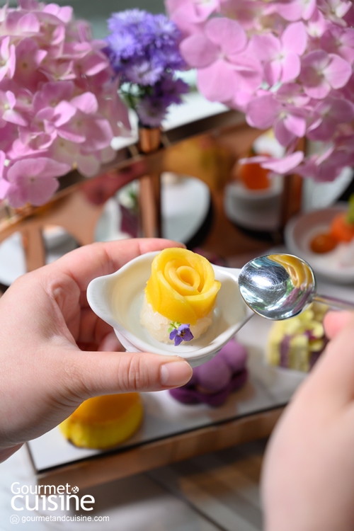 “Garden Lounge Afternoon Tea” ชุดน้ำชายามบ่ายธีมดอกไม้ในสวนสวย