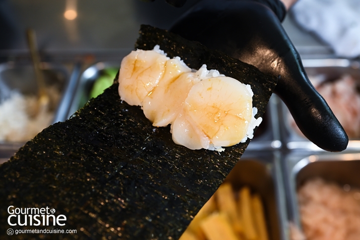 Kanori Hand Roll Bar ร้านซูชิแฮนด์โรลล์ในซอยสุขุมวิท 49 ที่ม้วนทุกคำให้กินกันสด ๆ