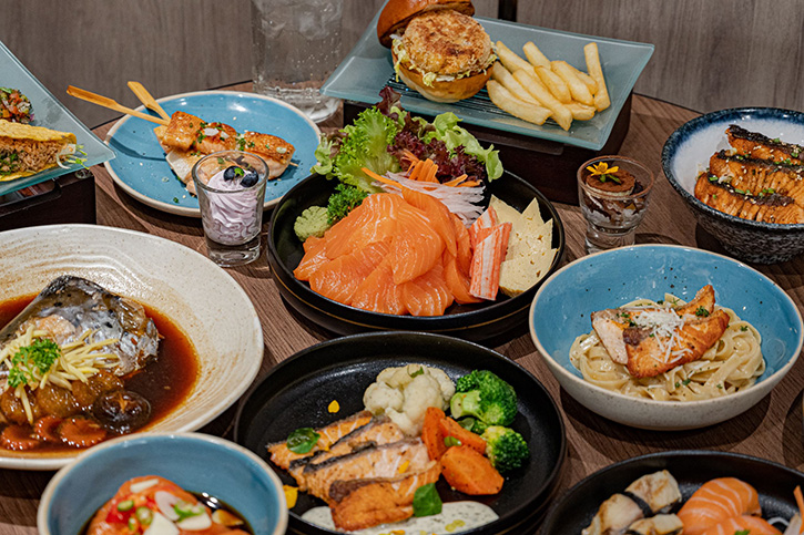 ชวนมาลิ้มลองแซลมอนเนื้อชุ่มฉ่ำกับโปรโมชั่นใหม่ทุกคืนวันศุกร์ บุฟเฟต์ฮาเวสท์มื้อเย็น แซลมอน อิดิชั่น ที่ รีพ แฟคทอรี