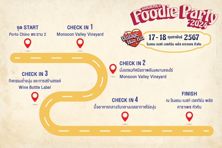 Gourmet & Cuisine ชวนสนุกและอร่อยยกก๊วน กับทริปกินเที่ยวสุดหรู สไตล์วินเทจ เส้นทางกรุงเทพฯ-หัวหิน
