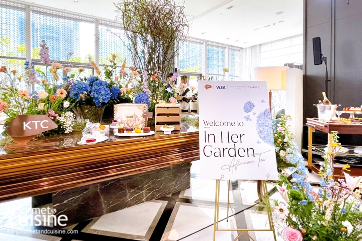 In Her Garden Afternoon Tea ชุดน้ำชายามบ่ายที่บานสะพรั่งดังสวนดอกไม้ที่ Rosewood Bangkok