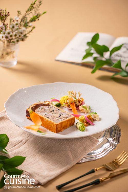 สูตรลับตำรับ Lenôtre #2 Pâté en Croûte Rustique ปาเตหมูและตับไก่ห่อแป้งพายอบ และผักดองโฮมเมดรสเปรี้ยวหวาน โดยเชฟ Dan Yvan Stella แห่งเลอโนท ประเทศไทย