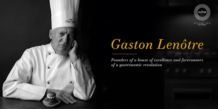 สืบต่อเจตนารมณ์ของบิดาแห่งศาสตร์การประกอบขนมอบสมัยใหม่ Gaston Lenôtre ผู้สร้างโรงเรียนสอนประกอบอาหารเพื่อค้นหาเชฟผู้เก่งกาจและมีจริยธรรมสูงในวิชาชีพ Lenôtre Culinary Arts School Thailand สาขาที่ 2 ต่อจากฝรั่งเศส