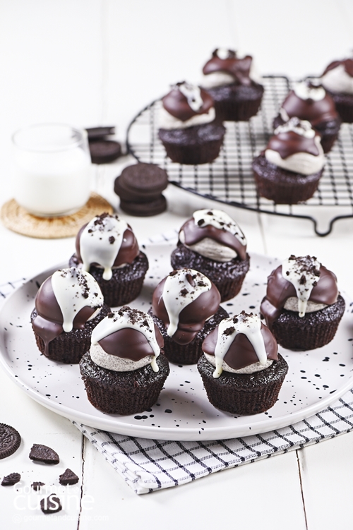 คัปเค้กคุกกี้แอนด์ครีม Hi-Hat Cookie & Cream Cupcakes