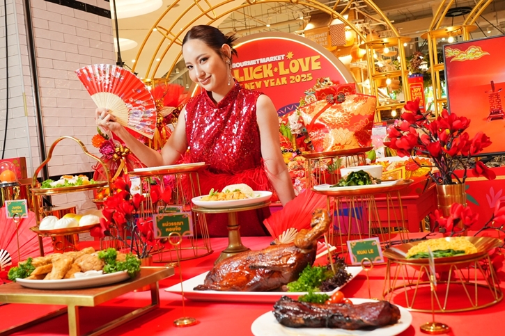 กูร์เมต์ มาร์เก็ต และ กูร์เมต์ อีทส์ ฉลองตรุษจีน “JOY LUCK LOVE CHINESE NEW YEAR 2025” เปิดตัว 7 ชุดไหว้ถูกหลัก มหาเฮง รวมเมนูมงคลร้านดังกว่า 100 เมนู