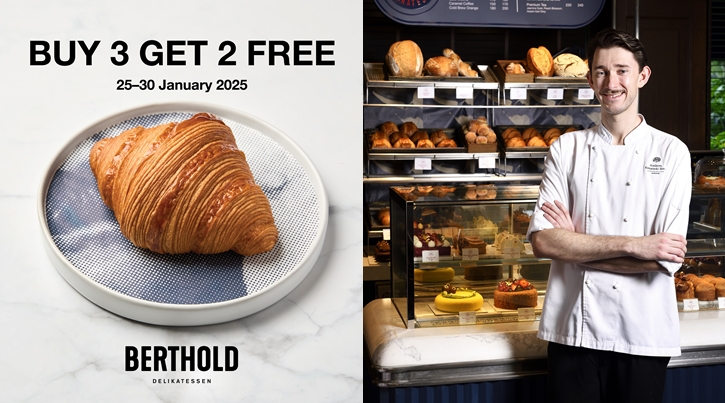 ฉลอง International Croissant Day กับโปรโมชั่นพิเศษ “ซื้อ 3 ชิ้น รับฟรี 2 ชิ้น” ที่โรงแรมสินธร เคมปินสกี้ กรุงเทพฯ