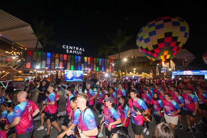 เซ็นทรัล สมุย ปักหมุดความสำเร็จ “Samui Neon Run 2025” ปีที่ 4 ดึงนักวิ่งทั่วโลก ยกระดับสมุยสู่ Sport & Lifestyle Tourism Hub พร้อมหนุนเศรษฐกิจเกาะสมุยเติบโต