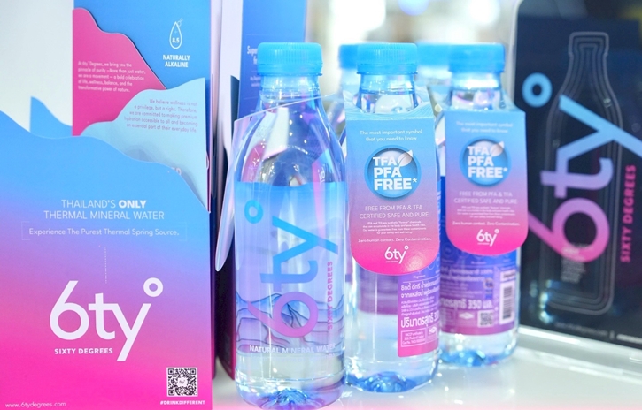 น้ำแร่ 6ty° Degrees (ซิกตี้ ดีกรี) เปิดเกมรุกตลาดต่างประเทศ ใช้ THAIFEX – ANUGA ASIA 2025 เป็นเวทีสู่ภูมิภาค รับเทรนด์ตลาด Prosumer ผู้รักสุขภาพ