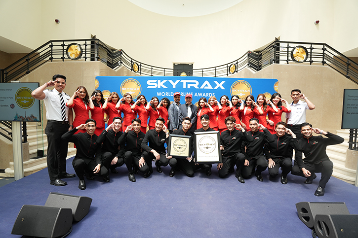 แอร์เอเชีย คว้ารางวัล สายการบินราคาประหยัดที่ดีที่สุดในโลก 16 ปีซ้อน จากเวที Skytrax ประจำปี 2568
