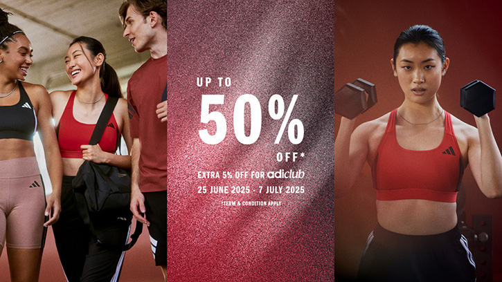 อาดิดาส ลดกระหน่ำส่งท้ายซีซั่น! จัดโปรแรง END OF SEASON SALE ลดสูงสุด 50%  ตั้งแต่วันที่ 25 มิถุนายน – 7 กรกฎาคม 2568 