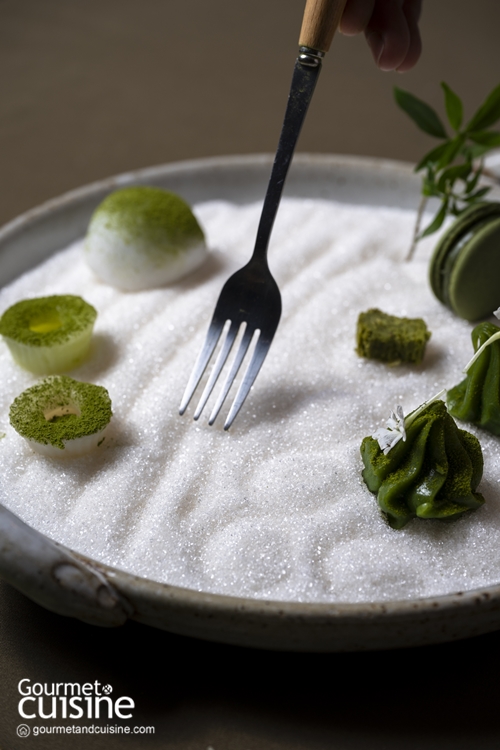 Green Tea Zen Garden จัดจานสวยแบบสวนเซนสไตล์ญี่ปุ่น