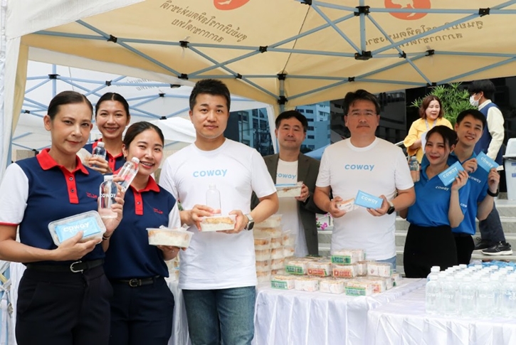 โคเวย์ ประเทศไทย สนับสนุนภารกิจ ศูนย์บริการโลหิตแห่งชาติ จัดบูธบริการอาหารและน้ำดื่ม พร้อมมอบเครื่องฟอกอากาศประสิทธิภาพสูง