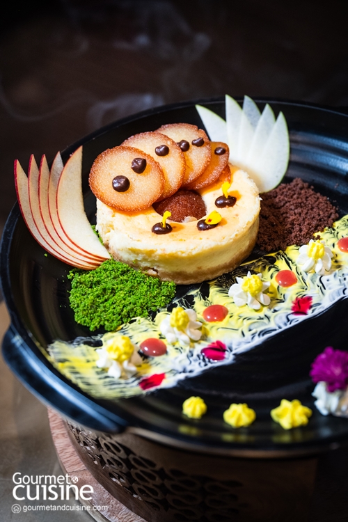 Gulab Jamun Carpaccio Cheesecake