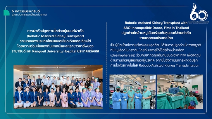 “60 ปีรามาธิบดี กับการขับเคลื่อนวงการแพทย์ไทยสู่เวทีสาธารณสุขโลก ด้วยพลังแห่งการ ‘ให้’  จากมูลนิธิรามาธิบดีฯ สะพานบุญที่เริ่มต้นการรักษาเพื่อทุกคน”