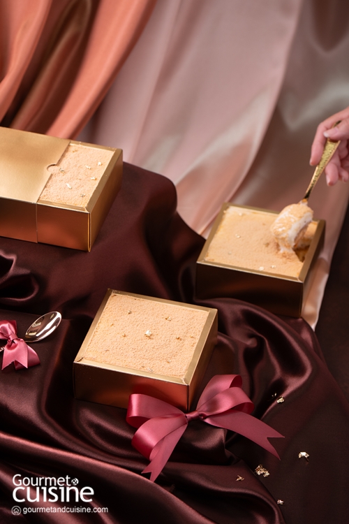 มอบของขวัญเป็น Cake Box : เค้กถั่วสอดไส้ครีมโมจิ