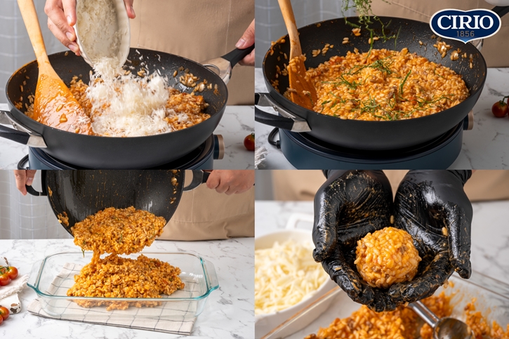 Arancini with Tomato Soup อารันชีนีกับซุปมะเขือเทศ