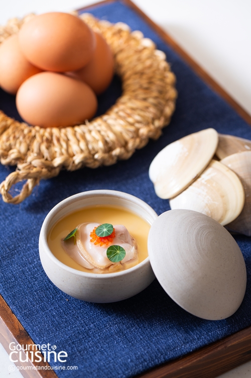 ไข่ตุ๋นหอยตลับญี่ปุ่น (Hamaguri Chawanmushi) สูตรโดยเชฟแรนดี้-ชัยชัช นพประภา แห่งร้าน Fillets at One Bangkok