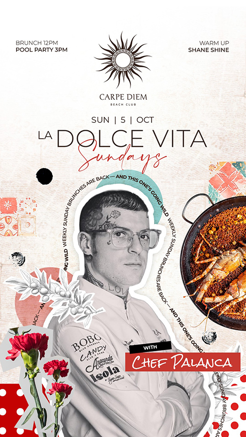 La Dolce Vita Sundays กลับมาอีกครั้งที่ Carpe Diem เมื่อเสน่ห์เมดิเตอร์เรเนียนมาพบกับสีสันของภูเก็ต