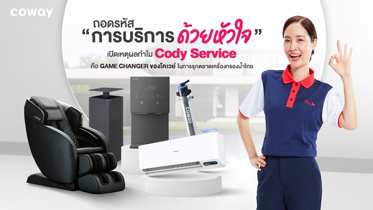 ถอดรหัส 'การบริการด้วยหัวใจ' เปิดเหตุผลทำไม "CODY Service" คือ Game Changer ของโคเวย์ในการรุกตลาดเครื่องกรองน้ำไทย