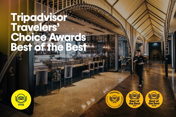 ห้องอาหารอาคีรา แบค เรสเตอรองท์ แอนด์ บาร์ คว้ารางวัล Travelers’ Choice “Best of the Best” จาก Tripadvisor ประจำปี 2568