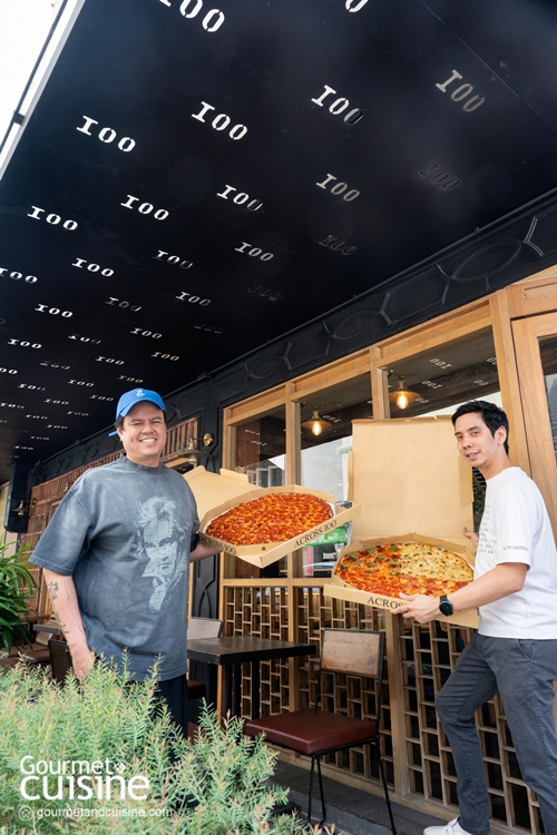 ร้านพิซซาสไตล์นิวยอร์กไซส์ยักษ์ขนาด 20 นิ้ว เหมาะสำหรับพาเพื่อนและครอบครัวมาแชร์ริงกัน