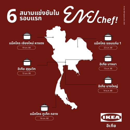 โค้งสุดท้าย! อิเกีย จับมือ แม็คโคร เปิดเวทีแข่งขัน “ยาย Chef” ชวนคนวัยเก๋าโชว์เมนูเด็ด ชิงรางวัลรวมกว่า 6 แสนบาท รับสมัครถึง 20 พ.ย. นี้!