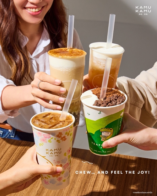 คามุ คามุ รีแบรนด์ครั้งใหญ่ในรอบ 14 ปี ท้าชิงส่วนแบ่งตลาดชานม-กาแฟ  ดันแบรนด์ไทยเข้าถึงคนรุ่นใหม่ ชูจุดแข็ง “คุณภาพ ความสดใหม่ ในราคาเข้าถึงได้”