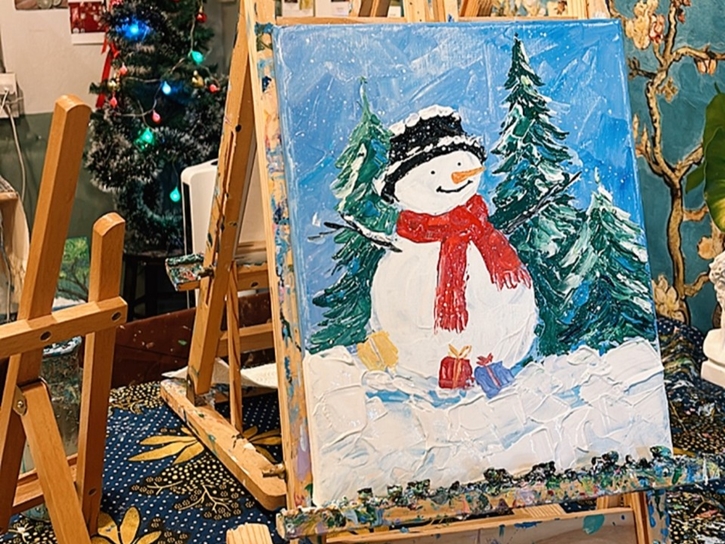 วางโทรศัพท์ แล้วมาจับพู่กัน ระบายสีสันช่วงเทศกาลแห่งความสุข ในบรรยากาศสุดผ่อนคลาย ที่ เมโทร เลานจ์