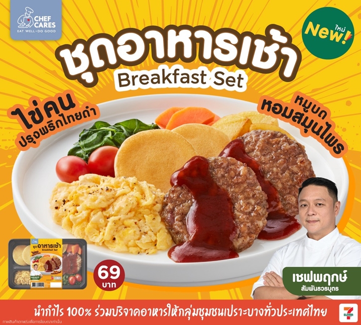 เชฟแคร์ส เปิดตัวเมนู “ชุดอาหารเช้าพร้อมรับประทาน” ในความร่วมมือของเชฟพฤกษ์ ยอดฝีมืออาหารตะวันตกจากรายการโทรทัศน์ชื่อดัง