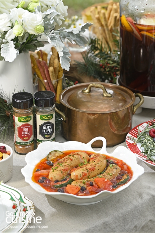 สตูไส้กรอกและธัญพืช (Mixed Sausage and Cereals Stew)