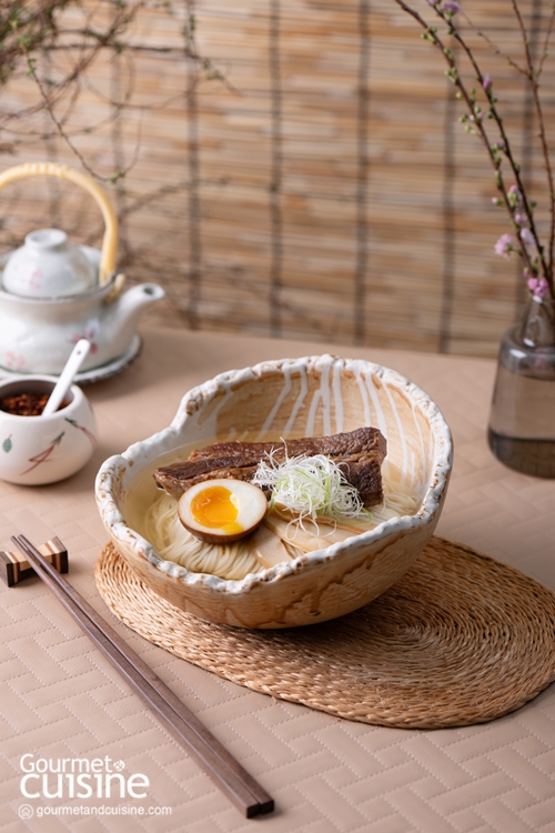 ราเมงเนื้อบริสเก็ตซุปเกลือ (Beef Brisket Shio Ramen)
