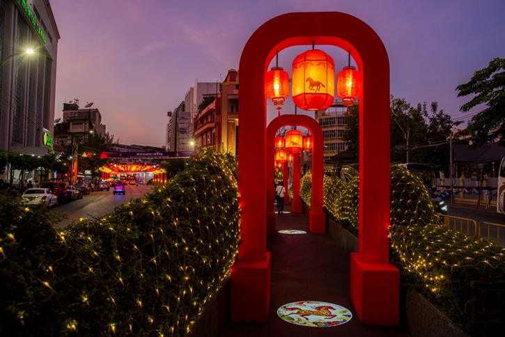 ไทยเบฟ สนับสนุนการประดับตกแต่งโคมไฟ ต้อนรับเทศกาล “ตรุษจีนเยาวราช”